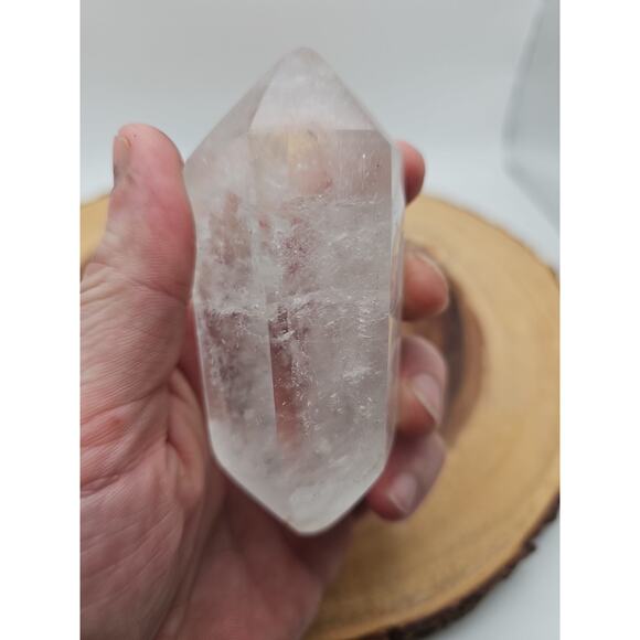 Quartz Crystal Point .49lb With Stand - Picture 9 of 11